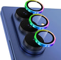 Meshine for Samsung Galaxy Z Fold 8 Ultra Camera Lens Protector,Scratch Proof,Strong Adsorption,9H Hardness with Metal Ring Camera Cover,Case Friendly,Accessories Lens Protector,Colorful by Meshine