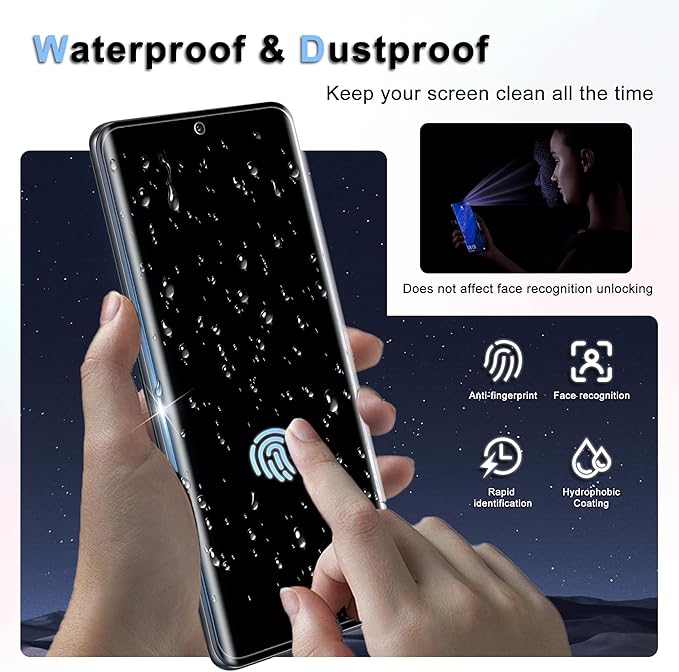 3 Pack for Samsung Galaxy S20 Ultra Screen Protector, 9H Tempered Glass Full Coverage, Case Friendly, HD Clear, Anti-Scratch, Fingerprint Compatible, Bubble-Free for S20 Ultra 5G 6.9” - Image 4