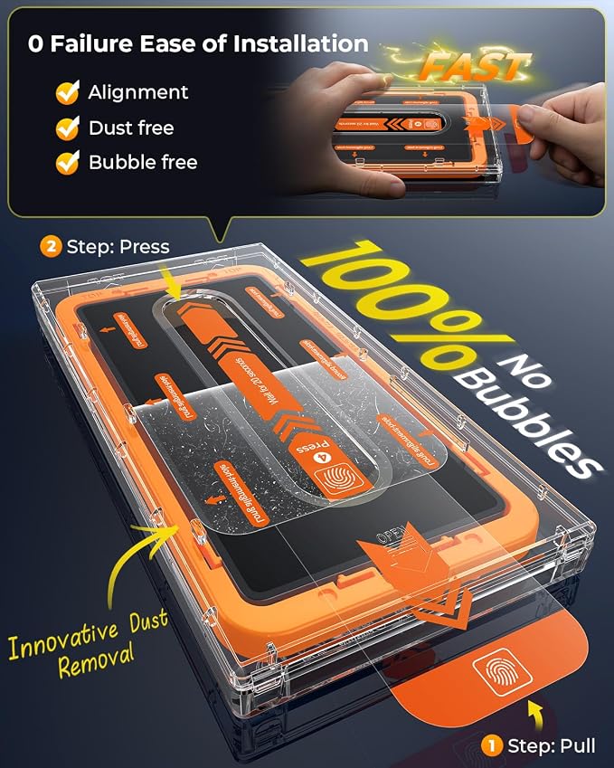 MRGLAS 2 Packs for Samsung Galaxy S24 Ultra Privacy Screen Protector 6.8'' | With 2 Packs Camera Lens Protector [Auto-Dust Removal] 9H Tempered Glass [10X Military Protection], Anti Spy Film,Zero-Bubble - Image 2