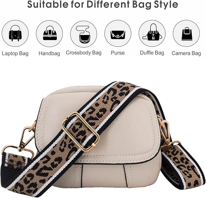 Replacement Purse Strap Shoulder Strap Adjustable Crossbody Strap for Women Crossbody Wide Shoulder Bag - Image 3