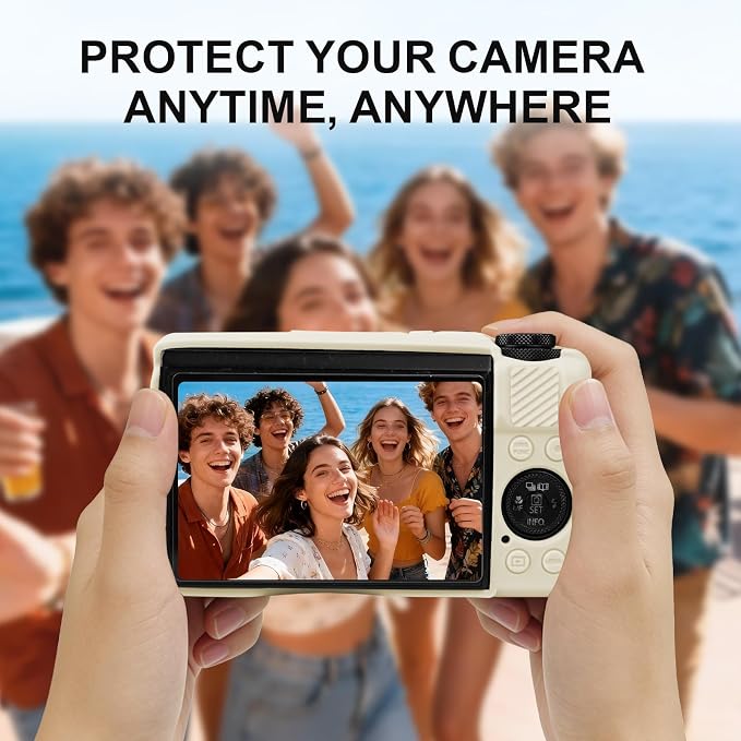 Case with Removable Lens Cover for Canon G7X Mark II/G7XII Camera(Beige) | Soft Silicone Camera Protective Case,Slim Fit,Anti-Scratch,Dustproof,Shockproof,Camera Accessories,For Travel,Daily Use - Image 7