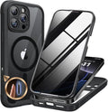 miracase Privacy for iPhone 16 Pro Max Case, 25° Anti-Spy, Black | Built-in Privacy Screen Protector, Compatible with MagSafe, Full Camera Protection, 360° Full Body Shockproof Phone Case 6.9" by Miracase
