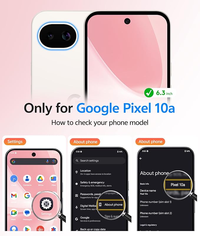 FNTCASE for Google Pixel 10a Case, Fit for Magsafe, with Screen Protector | Translucent Matte Magnetic Back, 14FT Military Grade Drop Protection, Slim Shockproof Protective Phone Cover, Light Pink - Image 2