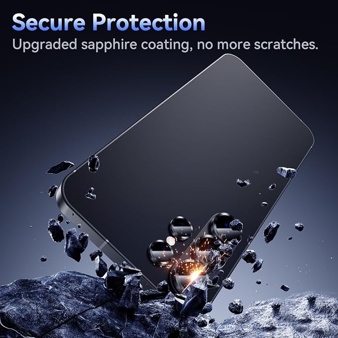 Korecase for Samsung Galaxy S25 Ultra Camera Lens Protector, Colorful | Shockproof Individual Metal Ring Rear Lens Covers - Image 6