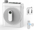 15W Wireless Voice Amplifier with 2 Magnetic Lavalier Mics & Noise Reduction - Bluetooth 5.3 PA System for Teachers, Tour Guide, Yoga - 15H Rechargeable Battery, Waist-Mount Design (White) by VEVARUN