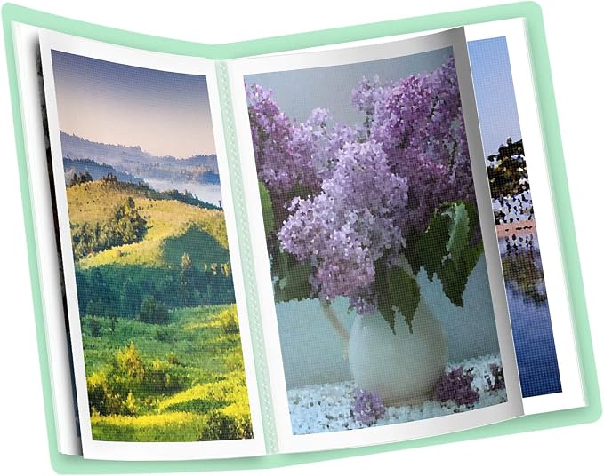 SXhyf A3 Diamond Painting Storage Book for 60 Diamond Painting Pics, Diamond Painting Accessories with 30 Pages Clear Sheet Protectors, Presentation Portfolio Folder for Artwork, 16.5x12.1in by SXhyf