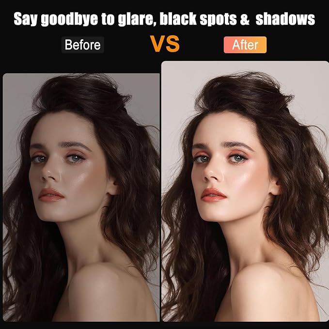 12.3" Ring Light with 74" Tripod Stand/Phone &iPad Holder-53 RGB Mode Light | Wireless Remote Circle Halo Light for iPhone, 12 Dimming Levels LED Ringlight with Stand for Makeup/Live Stream/Photo/TikTok - Image 6