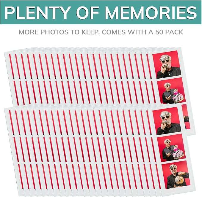pbf PHOTO BOOTH FRAMES 2x6 Magnetic Picture Frames for Refrigerator | 2 x 6 Clear Magnetic Vinyl Frames for Photo Strips for Fridge (50-Pack) - Image 6