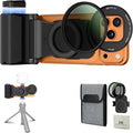 Upgraded 67mm CPL Filter Mount Kit with Magnetic Phone Camera Grip & Storage Pouch for iPhone 17 Air 16 15 14 Pro Max Accessories,Circular Polarizer Lens Filter Adapter Set w Cold Shoe & 1/4'' Hole by Kiorafoto