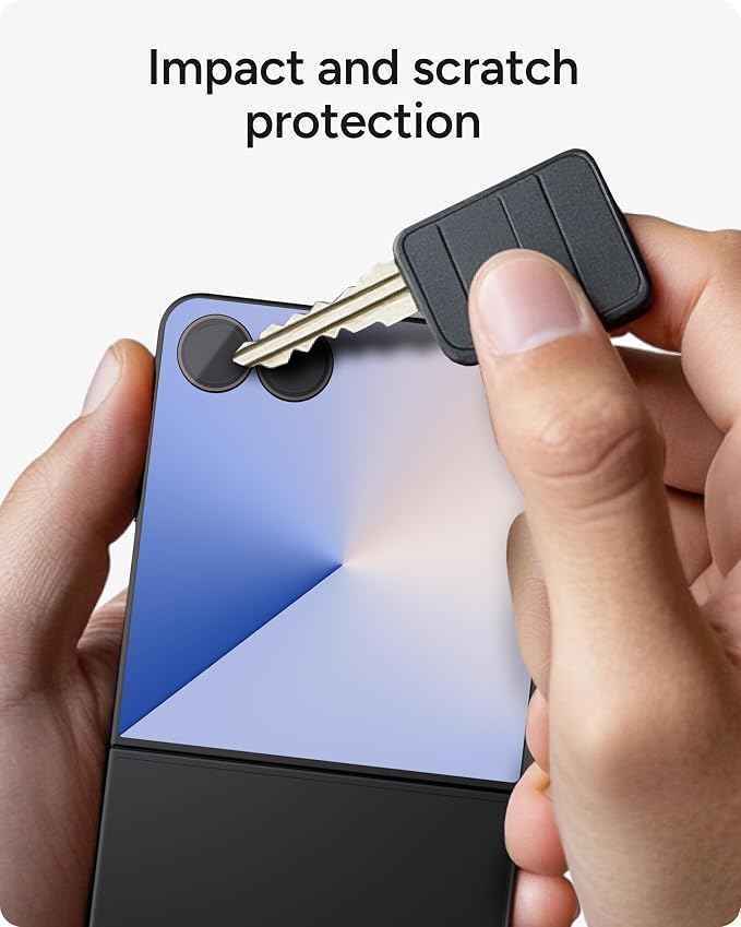 ZAGG Glass Elite Anti-Reflective Samsung Galaxy Z Flip7 Camera Lens Protector – Anti-Glare Technology, Maximum Impact & Scratch Resistance, InvisibleShield, Smudge-Free Surface, Recycled Materials - Image 4
