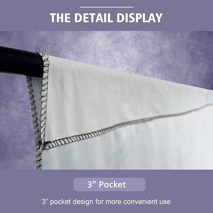Abstract Photography Backdrop for Photoshoot 8x10ft,Light Purple,No Stand | Professional,Polyester Fabric,Roller Pocket on Top,Vintage Portrait Photo Props Booth Background,Photoshoot Studio - Image 6