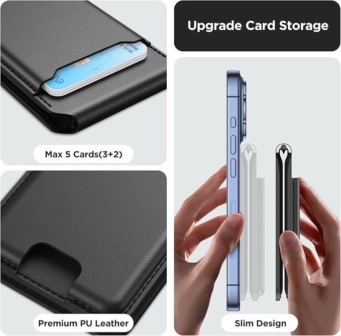 miracase Magnetic for iPhone 17 Pro Case, Compatible with MagSafe, Integrated Silicone Camera Control Cover, 3.0mm Thicken Shockproof Drop Protection Phone Case for 17 Pro,Dark Black - Image 7