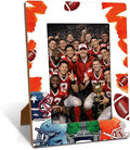 American Football Picture Frame, Sports Themed Photo Frame, Tabletop Display Frames for American Football Players and Coaches, Sports Decor for Home Office, Insert 4x6 Inches Photos by Unknown