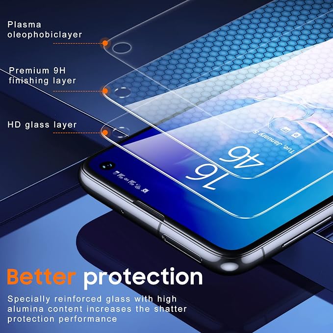 UniqueMe 3 Pack for Samsung Galaxy S10e Screen Protector | Tempered Glass, 9H Hardness, Bubble Free, Screen Cover - Image 7