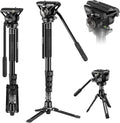 SIRUI AM-MDP02 Video Monopod with Feet, 74" Fluid Head, 8kg Load for DSLR | 74" Portable Video Monopod with Fluid Head, Stable Feet, Smooth Pan & Tilt, 8kg/17.6lb Load for DSLR Cameras and Camcorders by SIRUI
