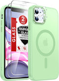 LeYi for iPhone-11 Phone Case Green Compatible with MagSafe Magnetic[ Screen Protector X2 + Camera Cover X2] Funda para ipone 11case Military Grade Protective Cases i Phone 11 iphone11, Mint Green by LeYi