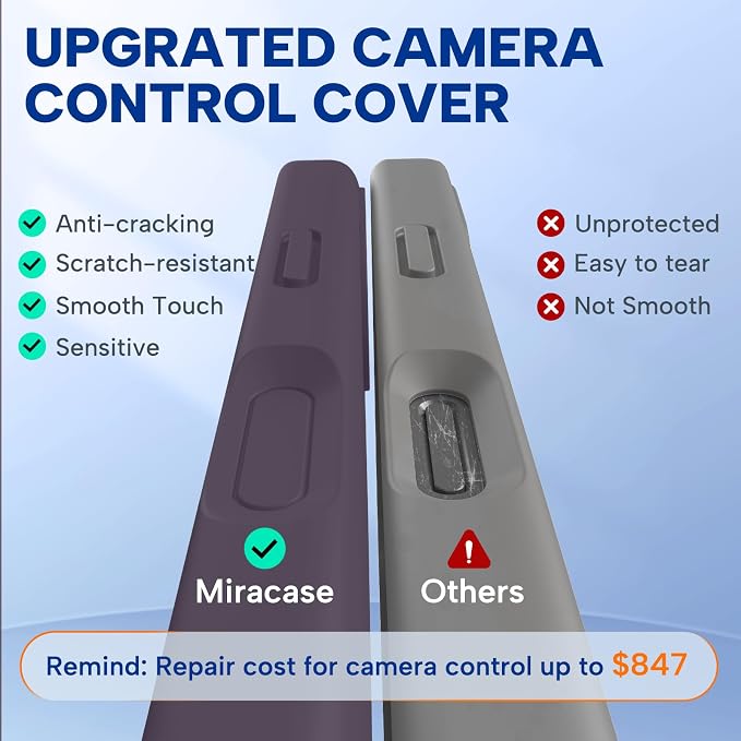 Miracase Silicone & Magnetic for iPhone 16 Case, Dark Purple | Compatible with MagSafe, Anti-Scratch Microfiber Lining, Liquid Silicone Case Shockproof Drop Protection Phone Case for 16 - Image 3