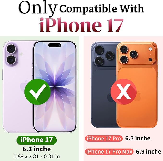 HNHYGETE for iPhone 17 Case with Screen Protector: [Military Grade 20ft. Drop Tested] Slide Camera Cover Ring Shockproof Protective Phone Case for - iPhone 17 (Blue) - Image 2