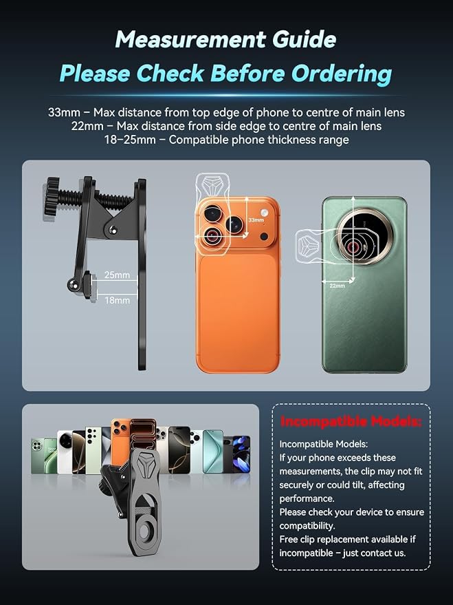 APEXEL 5-10X Telephoto Zoom Lens for iPhone & Android | Aviation Aluminum Body, Universal Clip-On, Optical Magnification | for Travel, Sports, Concerts, and Everyday Photography - Image 8