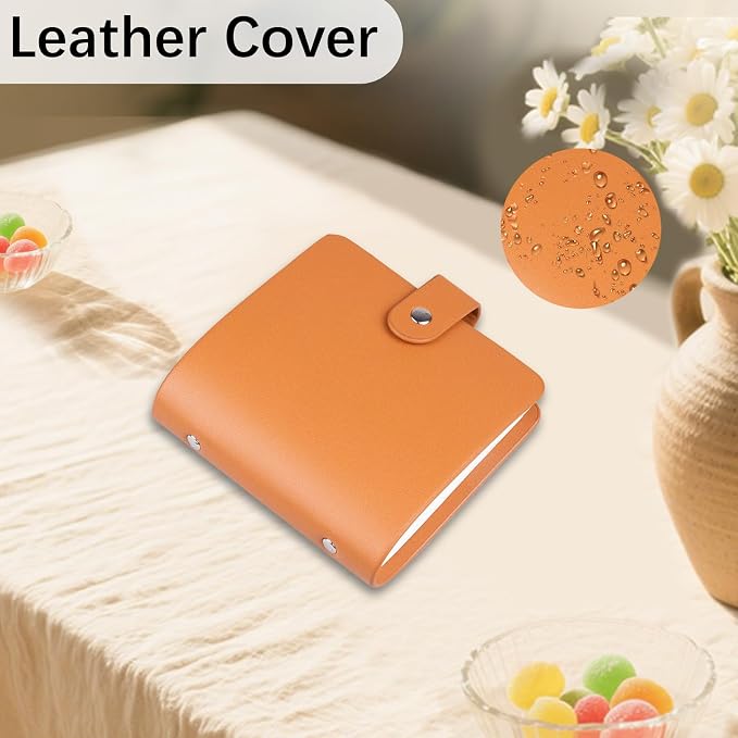 Ruibytree Small Photo Album for Polaroid 600, i-Type & SX-70 Film, Brown | Compact Design, PU Leather Cover, Snap Closure, Acid-Free Pages, 52 Side-Loading Pockets Fits 3.5x4.25 Inch Instant Photos - Image 6