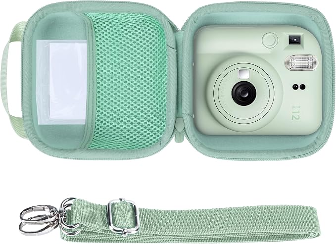 Lebakort Storage Case Compatible with Fujifilm Instax Mini 13/12 / 11 Instant Camera (Mint Green Case) by Lebakort