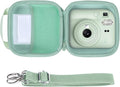 Lebakort Storage Case Compatible with Fujifilm Instax Mini 13/12 / 11 Instant Camera (Mint Green Case) by Lebakort