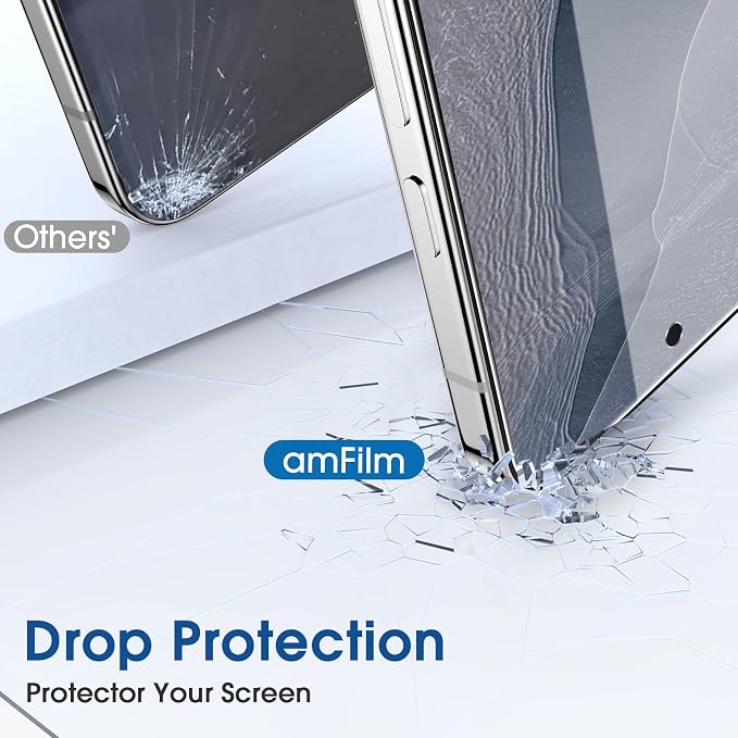 amFilm OneTouch for Google Pixel 11 Pro/ 11 Screen Protector Tempered Glass | 6.3” Auto-Alignment, 30s Install, Bubble Free, Scratch & Drop Protection, HD, Camera Lens Protector[2+4 Pack] (11/11P-6.3'') - Image 6