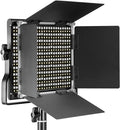 NEEWER Professional Metal Bi-Color LED Video Light for Studio, YouTube | For Product Photography, Shooting, Durable Metal Frame, Dimmable 660 Beads, with U Bracket and Barndoor, 3200-5600K, CRI96+ by Neewer