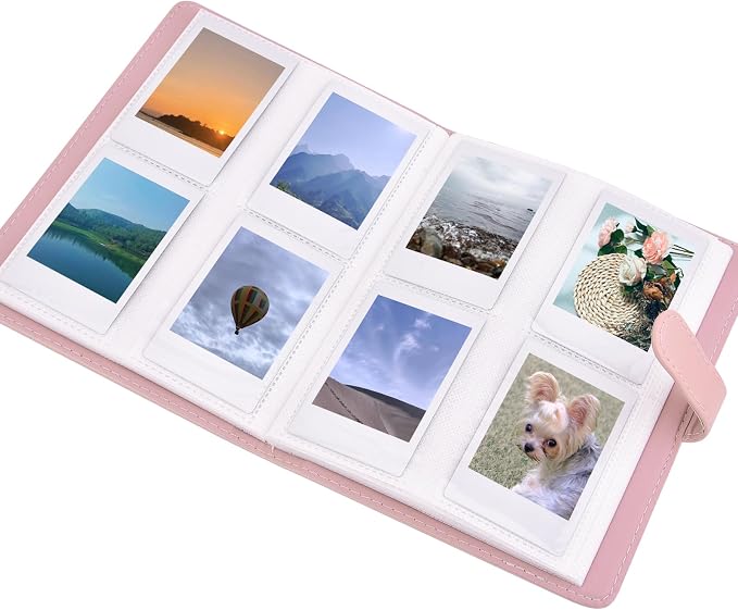Sunmns Accessories Bundle Kit Compatible with Fujifilm Instax Mini 13 12 11 9 8 90 70 Instant Camera, Include Album, Film Stickers, Photo Frames, Hanging Frame, Strap (Pink) - Image 2