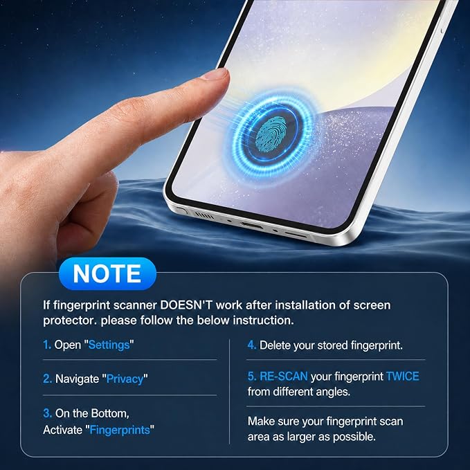 3 Pack for Samsung Galaxy S24 Screen Protector, 9H Tempered Glass Full Coverage, Case Friendly, HD Clear, Anti-Scratch, Fingerprint Compatible, Bubble-Free for S24 5G 6.2” - Image 5