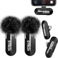 SYNCO Wireless Lavalier Microphone USB-C Lightning, P2XLT Dual Mic 2.4GHz for iPhone 16/15/14/13/12/11 pro max/se/Samsung YouTube TikTok Live Streaming, Wireless-Lavalier-Microphone-Lapel by SYNCO
