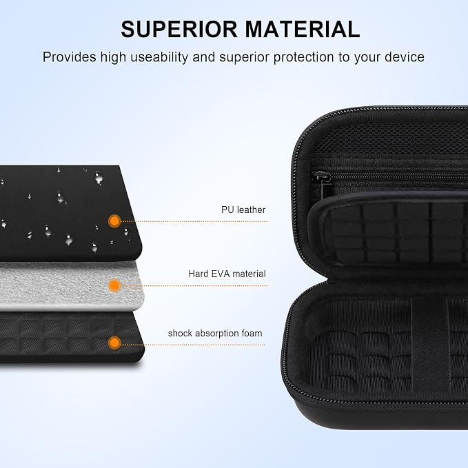 Elonbo Camera Carrying Case for KODAK Step Instant Smartphone Photo Printer | KODAK Step Portable Mini Color Wireless Mobile Printer Hard Travel Bag, Instant Color Picture Printer Storage Holder, Black+ - Image 5