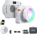 Godox ML100R RGB LED Video Light, 110W 1800K-1000K Full Color RGB LED COB Contiuous Light, 14 FX Effects Photography Light Support APP Control by GODOX
