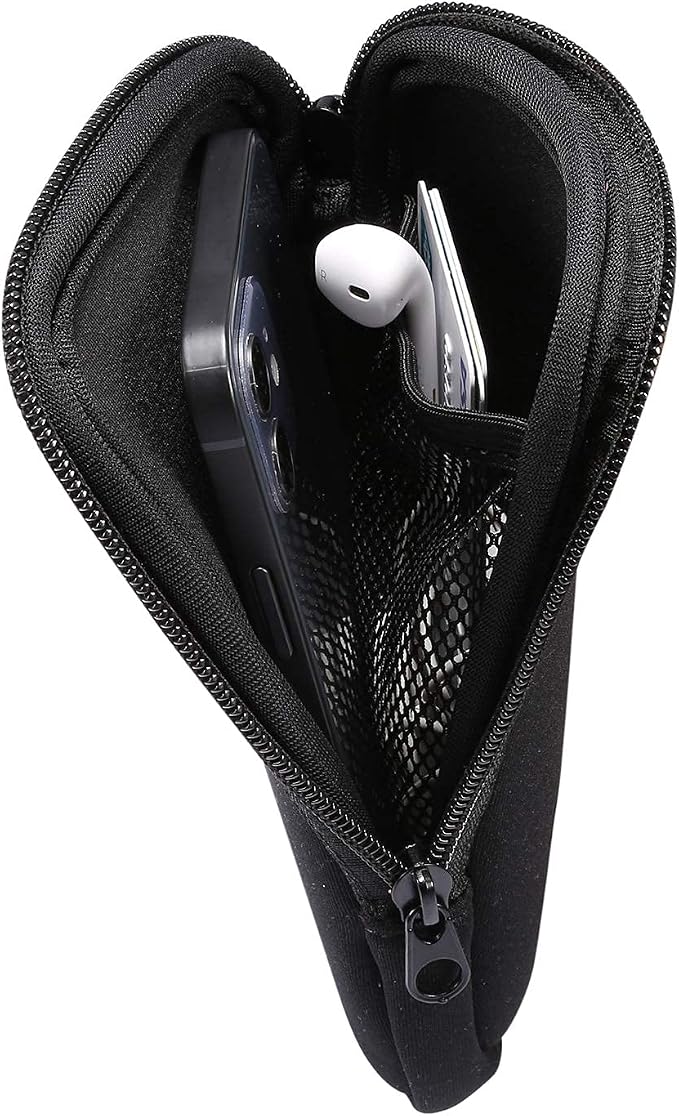 Phone Sleeve Case for iPhone Air 15 14 Pro Max 16 15 Plus, Galaxy S26+ S25+ | Neoprene Cell Phone Pouch for Samsung Galaxy S25 FE S24+ S23 FE Plus, A15 A57 A56 A37 A36, Pixel 10a 10 Pro with Neck Lanyard - Image 3