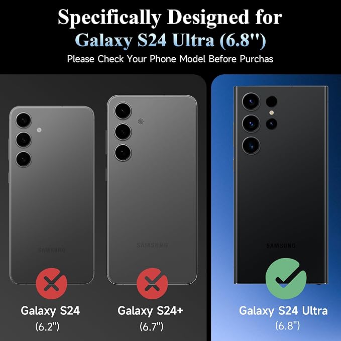 4 Pack Camera Lens Screen Protector for Samsung Galaxy S24 Ultra | 9H Tempered Glass Camera Lens Cover Decoration Accessories, Case Friendly, High Definition - Image 2