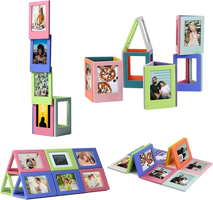 24 Pack Magnetic Picture Frame 2x3 Picture Frame Mini Picture Frames Set For Polaroid Frame Instax Frame Photo Frames for Refrigerator Wallet Size Picture Frames Shantmay - Image 2