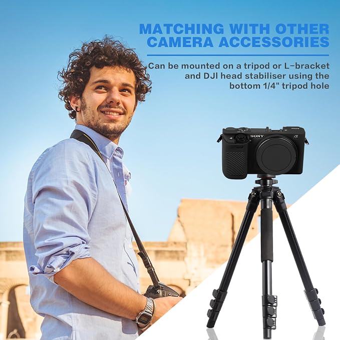 Easy Hood Case for Sony Alpha A6000 ILCE-6000 Digital Camera-Black | Buttons Marker,Soft Silicone,Anti-Scratch,Dustproof,Shockproof,Slim Fit,Lightweight,Enhanced Grip,Easy to Install&Clean - Image 7