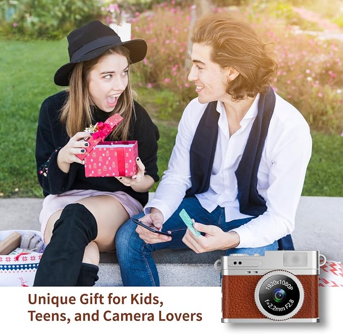 LKT 1080P Mini Keychain Camera with 32GB Card & OTG Adapter, Portable Pocket Digital Camera with Retro Filters & Screen, Tiny HD Camcorder for Phone Transfer, Travel, Kids, and Gifts - Image 5