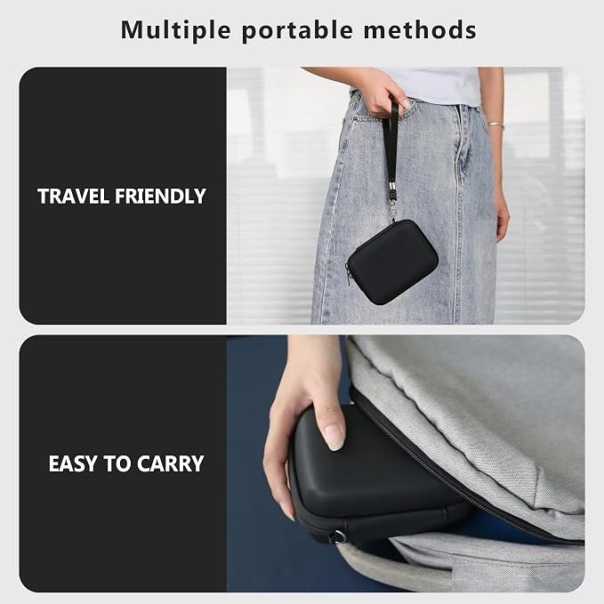 Carrying Case for Canon PowerShot SX740 HS, SX730 HS Camera, Black | SX720 HS, SX620 HS, G7 X Mark III, G7 X Mark II Digital Camera, Storage Holder Travel Bag with Mesh Pocket for Battery Pack - Image 6