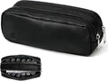 Portable Daily Contact Lens Case Organizer, Traveling Contact Cases Bag with Clearly Labeled R & L, Water-Resistant Disposable Contact Lens Dispenser, Storage up to 60 lenses(Black) by Unknown