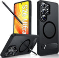 LeYi for Samsung Galaxy-S26-Ultra Case with Stand: for Magsafe Funda para s 26 s26ultra Phone Cover Rugged Slim Fit Heavy Duty Magnetic Women Men Kickstand Military Grade Samsungs26 Ultra, Black by LeYi