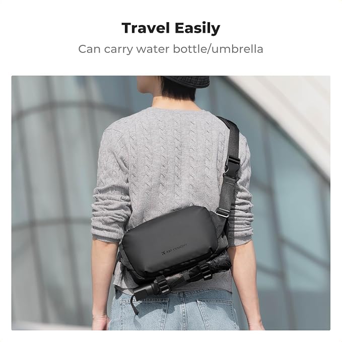K&F CONCEPT Small Camera Sling Bag Everyday Shoulder Bag | Multifunction Photography Compact Crossbody DSLR Portable Bag, Compatible for Canon/Nikon/Sony, BS10 - Image 5
