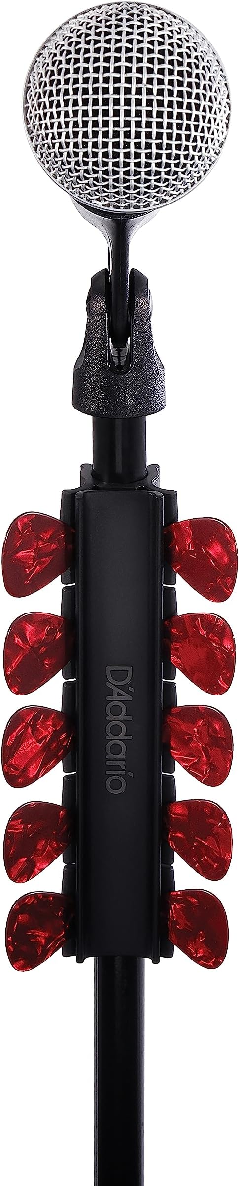 D'Addario Mic Stand Accessory System Pick Holder | D'Addario mic stand accessories organize picks, drinks and gear, keeping essentials secure, visible and stage-ready. - Image 2