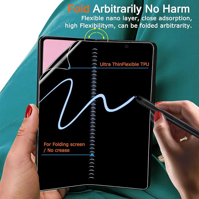 Ferilinso Inside Privacy Screen Protector for Samsung Galaxy Z Fold 8 Ultra | 2 Pack, 9H+ Tempered Glass Back&Camera Lens Protectors, Military-Grade Shatterproof, Case Friendly, Easy Installation - Image 4