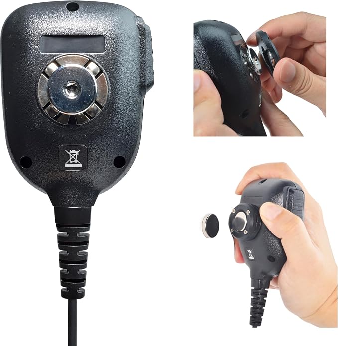 UAYESOK Magnetic Mobile Radio Mic Car Mount Holder, CB Mic Hanger Clip | Adhesive Back, For Kenwood KMC-30 KMC-32 KMC-35 KMC-36, For Motorola PMMN4090 HMN3596A HLN9073 RMN5052A - Image 3
