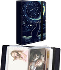 Small Photo Album 4x6 60 Pockets 120 Photos - Adventure Book Baby Photo Albums Photo Books for 4X6 Pictures Memory Book with Black Elastic Band for Photo Storage, Cute Cat Moon With Stars by Unknown