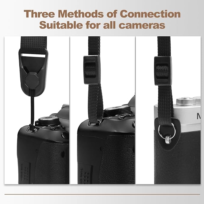 Adjustable Camera Neck Strap, Vintage Embroidered Shoulder & Crossbody Camera Strap with 4 Connection Ways, Anti-Slip Camera Strap for DSLR, Mirrorless & Camcorder, Travel & Outdoor Photography Gear - Image 6