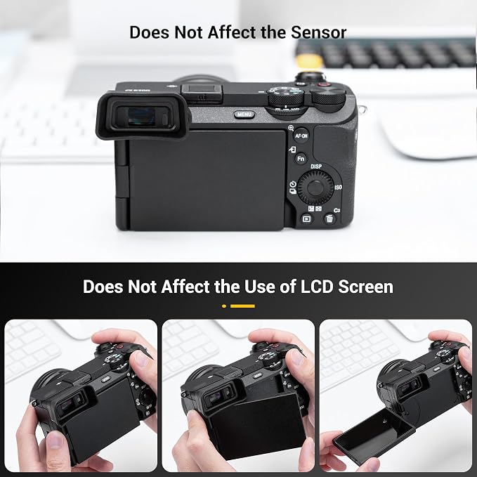 Extended A6700 Eyecup Eyepiece Replaces Sony FDA-EP20 | Soft Silicon,Camera Eye Cup Viewfinder,for Sony A6700 Mirrorless Camera,Not Affect The Use of A6700 Camera Screen - Image 5