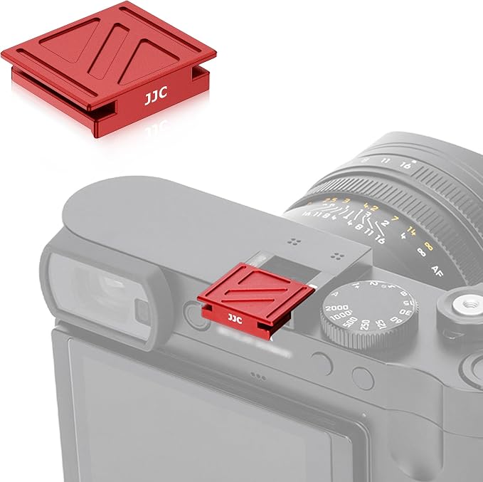 Upgraded Q3 43 Metal Hot Shoe Cover Cap w Full-Coverage for Leica Q3 43 Q2 | Q3 43 Hotshoe Protector, Aluminum Alloy Cover with Silicone Cushion, Special Designed for Leica Q3 43 Camera Accessories by Kiorafoto