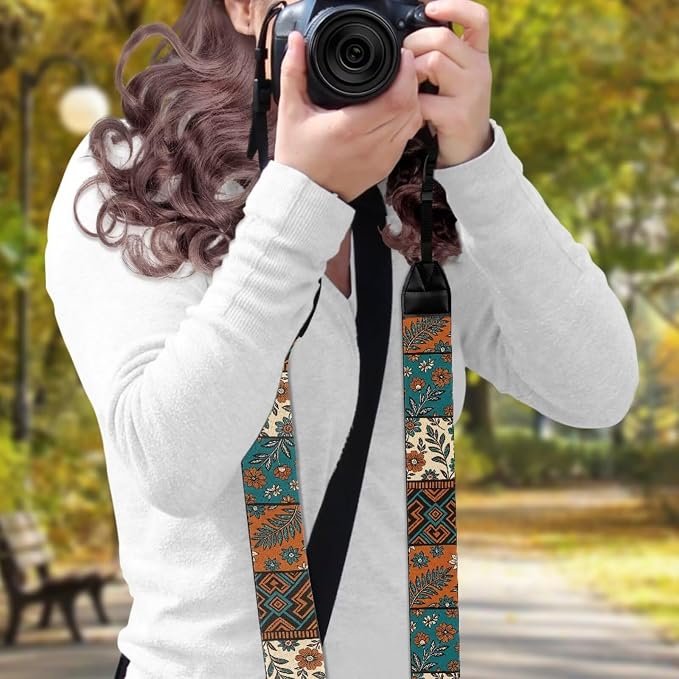 Coldinair Black Adjustable Camera Strap Universal Neck & Shoulder Soft Padded Strap for All DSLR Cameras,Binoculars - Image 3